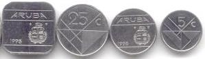 Aruba 4 coin set