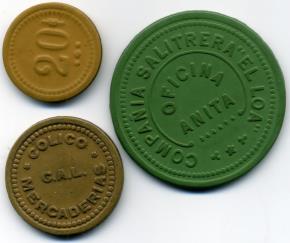 Chile Nitrate mine tokens