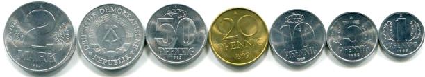 East Germany (DDR) coin set