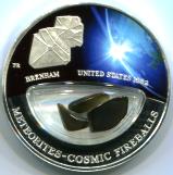 Meteorites - Cosmic Fireballs: Branham meteorite coin