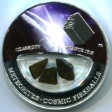 Meteorites - Cosmic Fireballs: Chassigny Meteorite coin