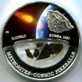 Meteorites - Cosmic Fireballs: Kainsav Meteorite coin
