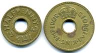 Fiji WWII 1/2 and 1 PEnny