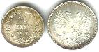 Silver 25 and 50 Pennia from the White Government (Kerenski) during the Finnish Civil War of 1917