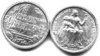 French Oceania (Tahiti) 50 Centimes coin, 1949