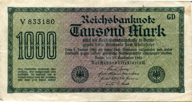 Germany 1000 Mark note 1922