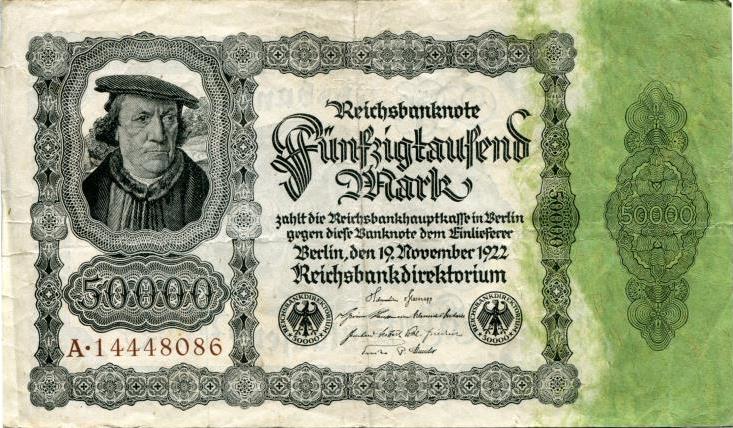 Germany 50000 Mark bank note 1922