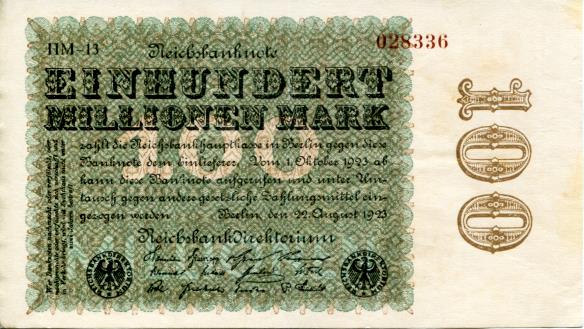 Germany 100 Million Mark 1923