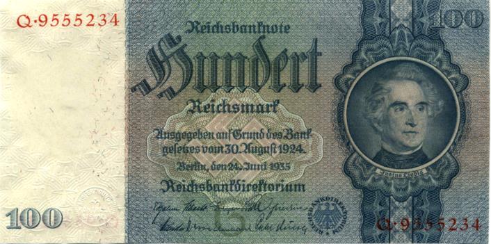 Germany 100 Reichsmark 1935
