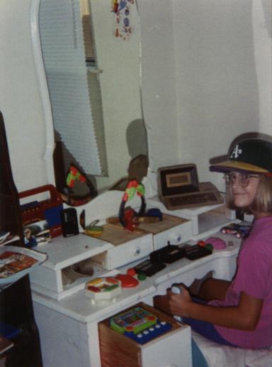 Grace flies her desk