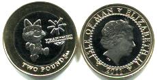 Isle of Man 2011 Commonwealth Youth Games 2 Pounds coin