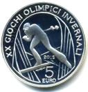 Italy 5 Euro Torino Olympics silver Proof