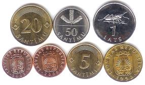 Latvia coin set