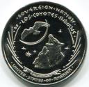 Obverse of Sovereign Nation of Los Coyotes Indians 50 Cent coin