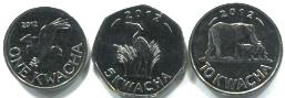 Malawi 2012 coin set: 1 - 10 Kwacha