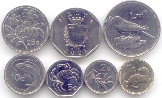 Malta coin set
