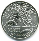 Maui 2007 Trade Dollar Maui 2007 Trade Dollar - Leaping Dolphins