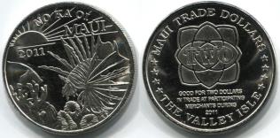 Maui 2011 Trade Dollar with Lion Fish