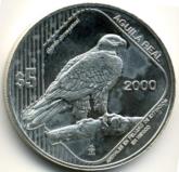 Mexico silver 5 Peso Eagle 2000 KM652