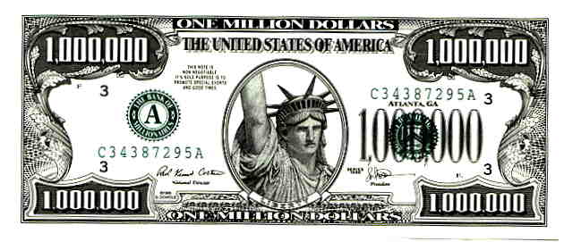 $1,000,000 Bill, Traditional style