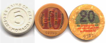 Multi-color Monte Carlo Casino Chips