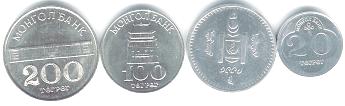 Mongolia 1994 coin set