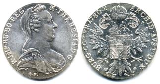Maria Theresa Thaler dated 1780