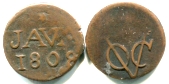 Java (Netherlands East Indies) 1 Duit 1807-1809 KM220 Java (Netherlands East Indies) 1 Duit 1807-1809 KM220