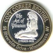 Cozy Corner, Winnemucca, Nevada $10 Brothel Token