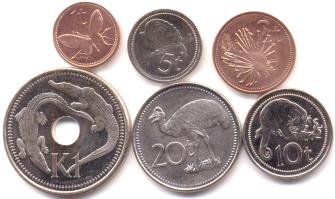Papau-New Guinea coin set