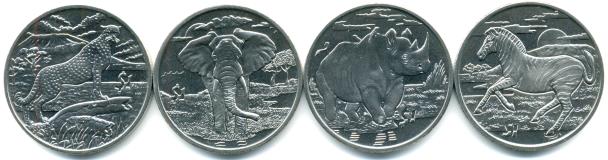 Sierra Leone 2007 African Wildlife Dollar Coins
