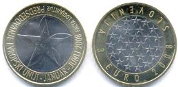 Slovenia 3 Euros 2008 EU Presidency