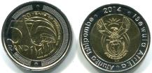 South Africa 5 Rand 2014 20th Anniversary of Freedom