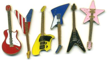 Gold-plated Guitar coins