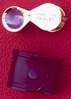 10x triplet loupe - with leathette case