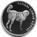 Turkey 20 Lire Kangal Dog silver Proof