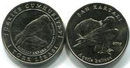 Turkey 1 Lira 2009 Bearded Vulture-Eagle & Imperial Eagle