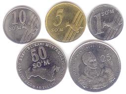 Uzbekistan 5 coin set