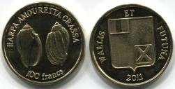 Wallis et Futuna 100 Franc coin, 2011