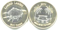 Wallis et Futuna bi-metallic 500 Francs 2011