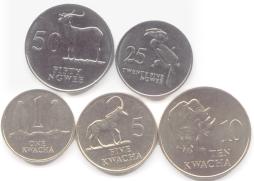 Zambia wildlife coin set
