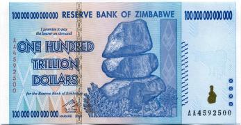 Zimbabwe 50 Billion Dollar Bill of 2008