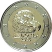 Andorra 2 Euro 2025 Bearded Vulture