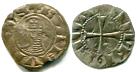 Crusaders of Antioch , Bohemond III silver Denier, 1163-1201