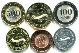 Armenia 2023 6 coin set, 30th Anniversary of currency Armenia 2023 6 coin set, 30th Anniversary of currency
