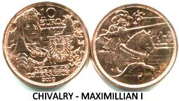 Austria copper 10 Euro 2019 Chivalry - Maximillian I