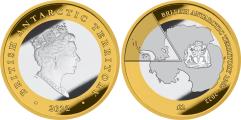 British Antarctic Territory 2 Pounds 2022, 60th Anniversary of formation of territory