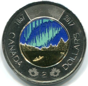 Canadian 2 Dollar Coin Glow In The Dark For Sale Canadian Coins