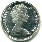 Canada tiara silver dollar, KM64