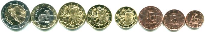 Croatia 2023 8 coin Euro set
